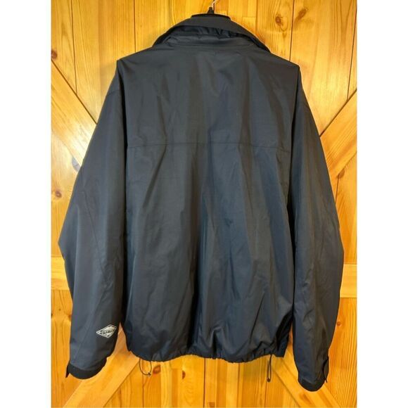 Columbia Interchangeable Waterproof Rain Jacket Black Mens Size XL (8357) - Picture 10 of 12